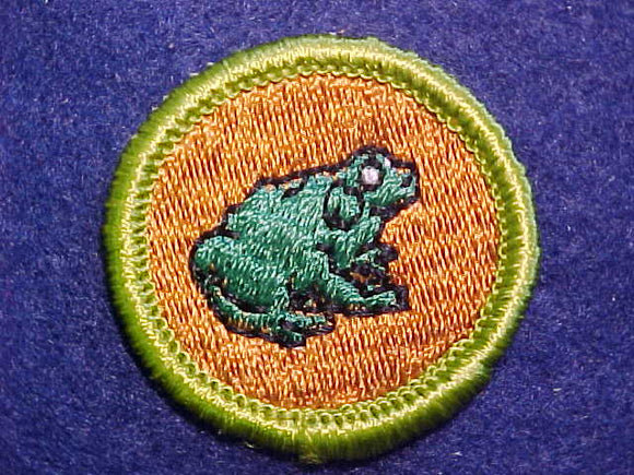 ZOOLOGY, MERIT BADGE WITH CLOTH BACK, GREEN BORDER