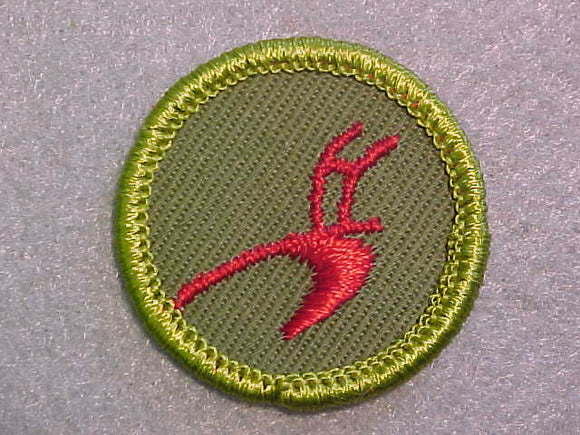 AGRICULTURE, ROLLED EDGE TWILL BACKGROUND MERIT BADGE