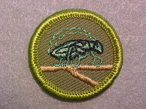 INSECT LIFE, ROLLED EDGE TWILL BACKGROUND MERIT BADGE