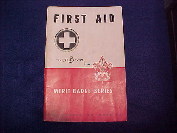 First Aid, Type 5B, copyright 1942, March 1946 printing, good cond.