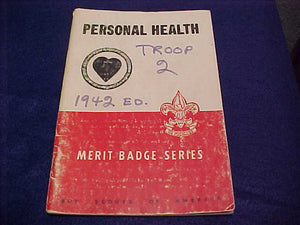 Personal Health, Type 5B, copyright 1942, April 1948 printing, fair cond.