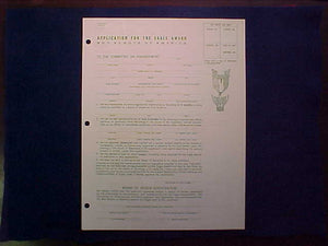 EAGLE AWARD APPLICATION, 12/1967