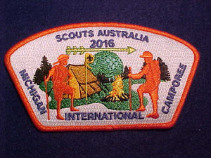 2016 MICHIGAN INTERNATIONAL CAMPOREE SHOULDER PATCH, AUSTRALIA