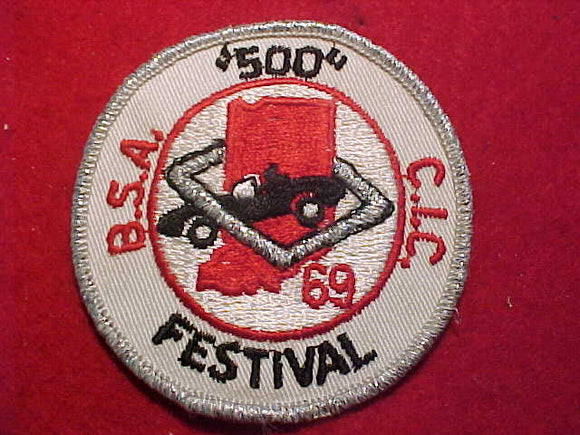 PATCH, 1969 CENTRAL INDIANA COUNCIL 500 FESTIVAL PARADE