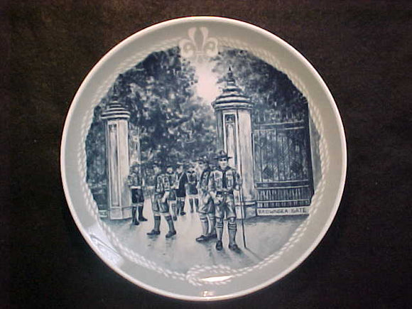 PLATE, THE FELLOWSHIP PLATE FOUNDATION, WORLD JAMBOREE'S, ARROWE PARK, ENGLAND, 1929, NO. 19, 7