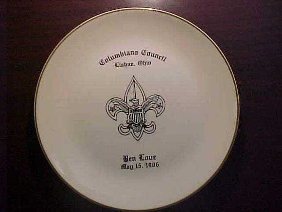 PLATE, 30TH WORLD SCOUT CONFERENCE,  15-19 JULY, 1985, MUNCHEN/GERMANY, BOY SCOUTS OF KOREA, HANKOOK BONE CHINA, 7
