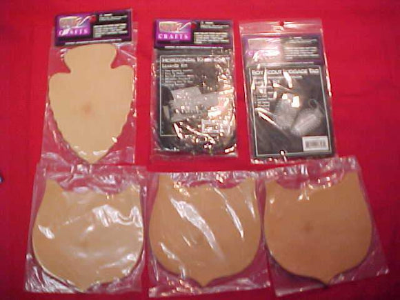 BOY SCOUT LEATHER CRAFT KIT (6 PIECES)