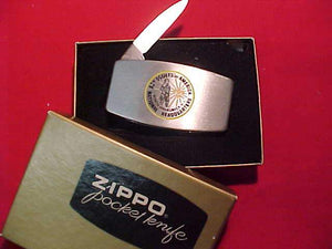 BSA KNIFE, BSA NATIONAL HEADQUARTERS, ZIPPO, 1960'S, FROM NORTH BRUNSWICK, NJ, MINT IN ORIG. BOXRARE