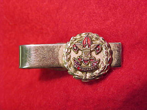 TIE BAR, BSA PROFESSIONAL EMPLOYEE, GOLD AND RED DESIGN