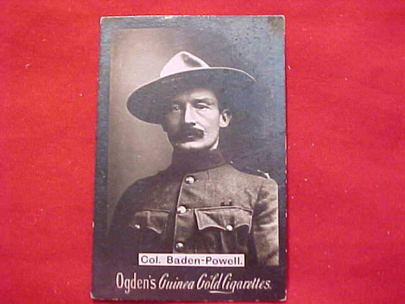 CIGARETTES CARD, COL. BADEN-POWELL, OGDEN'S GUINEA GOLD, OLD