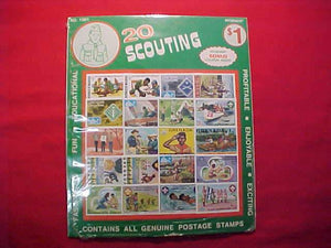 BOY SCOUT STAMPS (20), 1975-77, SEVEN NORDJAMB ISSUES