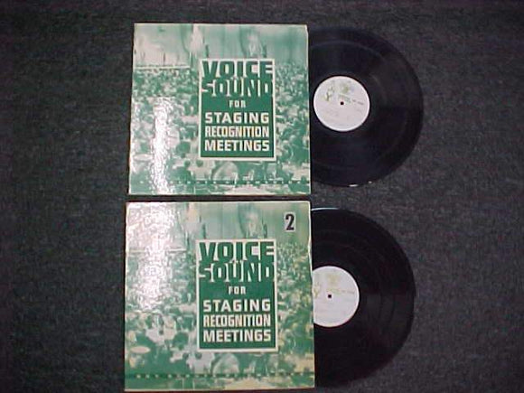 RECORDS (2 RECORD SET), 1960'S, VOICE AND SOUND FOR STAGING RECOGNITION MEETINGS