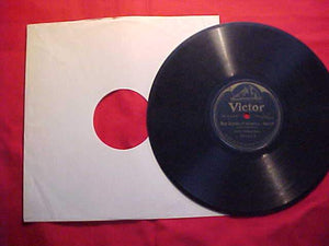 RECORD, BOY SCOUTS OF AMERICA MARCH, 1920'S?, JOHN PHILIP SOUSA, VICTOR M ILITARY BAND, VICTOR TALKING MACHINE COMPANY