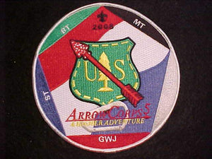 OA JACKET PATCH, 2008, ARROWCORPS 5, 5.75" ROUND