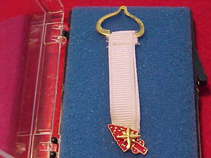 OA RIBBON PIN, ARROWMAN SERVICE AWARD, 2001-2003, MINT IN ORIG. BOX