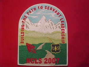 OA NCLS JACKET PATCH, 2007, U. S. FOREST SERVICE, 5 X 6.25"