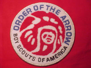 OA JACKET PATCH, MGM INDIAN, CHENILLE, 6" ROUND
