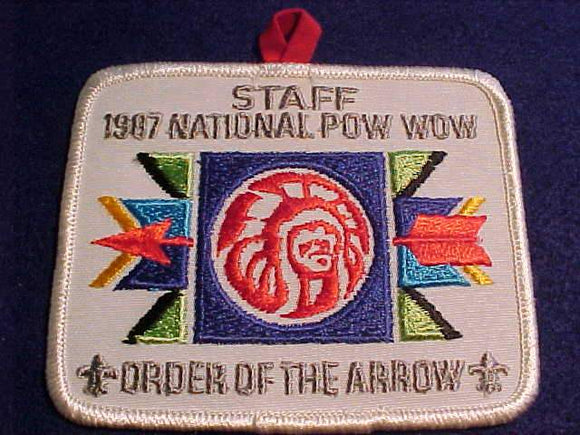 OA PATCH, 1987, NATIONAL POW WOW, STAFF