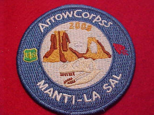 OA PATCH, 2008 ARROWCORPS 5, MANTI-LA SAL, 3.5" ROUND