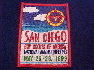 1999 BSA NATIONAL ANNUAL MEETING PATCH, SAN DIEGO