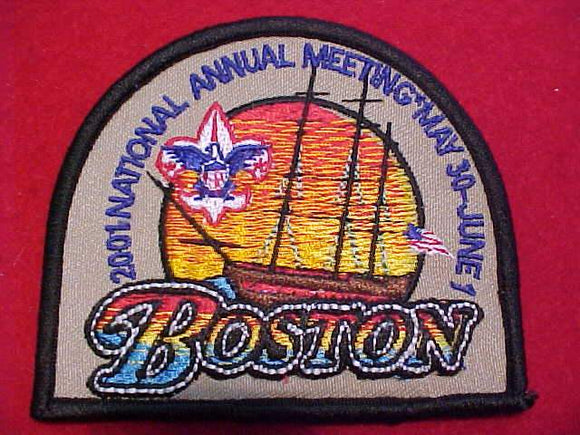 2001 BSA NATIONAL ANNUAL MEETING PATCH, BOSTON
