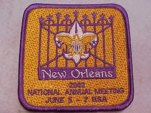 2002 BSA NATIONAL ANNUAL MEETING PATCH, NEW ORLEANS