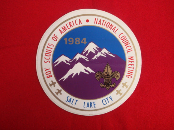BSA 1984 National Council Meeting Sticker