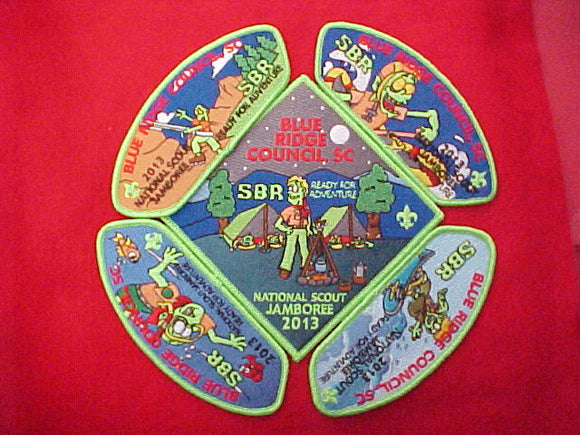 2013 Blue Ridge Jacket patch + 4 Jamboree Shoulder patches