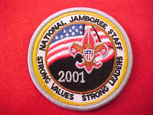 2001 pocket patch, staff, official