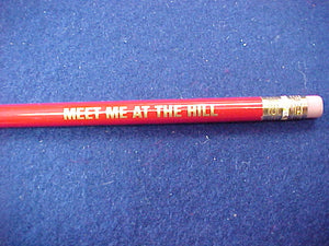 2001 pencil, jumbo size, meet me at the hill, 7.5x.375, unsharpened