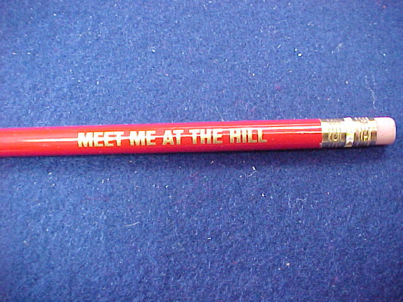 2001 pencil, jumbo size, meet me at the hill, 7.5x.375, unsharpened