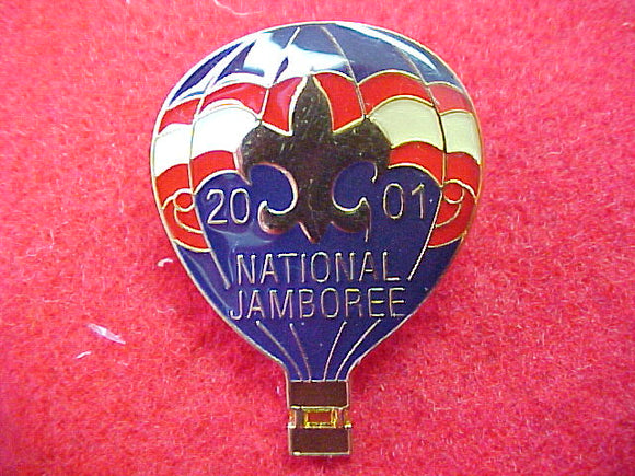 2001 pin, hot air balloon