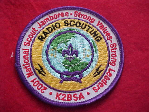 2001 NJ PATCH, RADIO SCOUTING STAFF, K2BSA