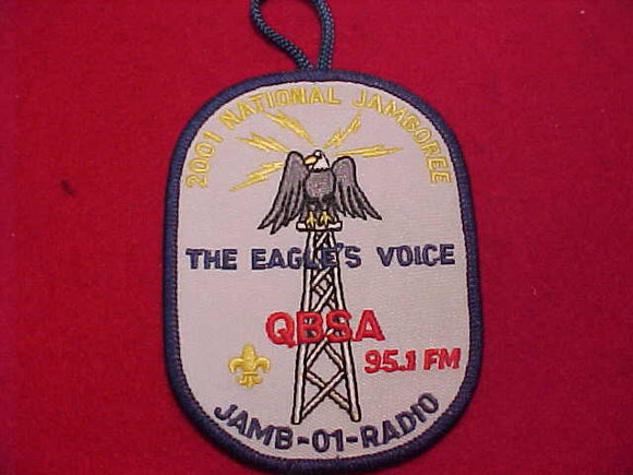 2001 NJ PATCH, QBSA 95.1 RADIO STAFF, THE EAGLE'S VOICE