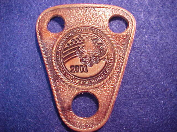 2001 NJ NECKERCHIEF SLIDE, LEATHER