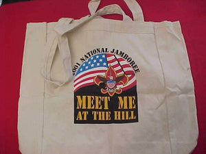 2001 NJ CARRY BAG, CANVAS, "MEET ME AT THE HILL"