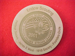 2001 patch, leather, endow scouting