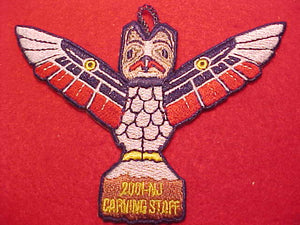 2001 NJ CARVING STAFF PATCH