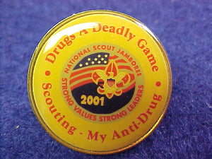 2001 NJ DRUGS A DEADLY GAME PIN