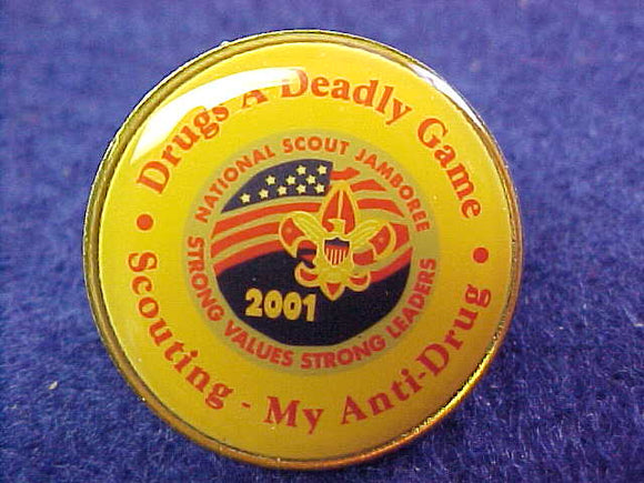 2001 NJ DRUGS A DEADLY GAME PIN