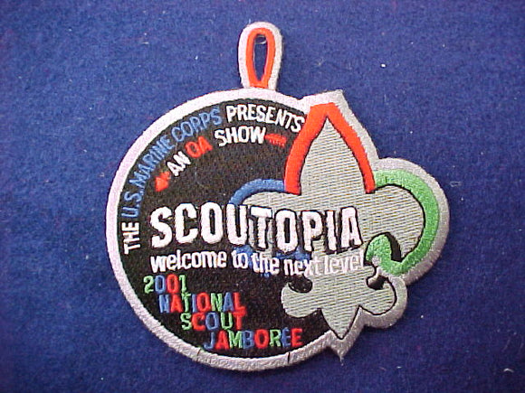 2001 pocket patch, scoutopia, u.s. marine corps/order of the arrow show