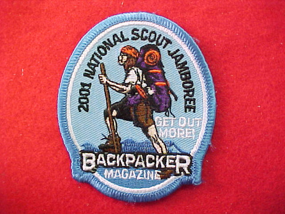 2001 patch, backpacker magazine, staff