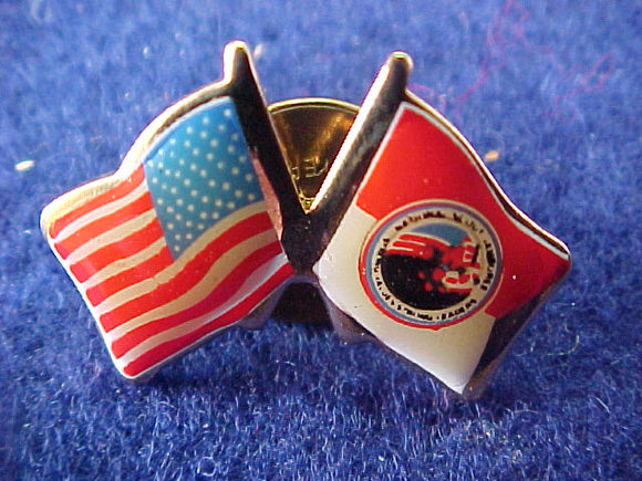 2001 pin, usa/2001 bsa flag