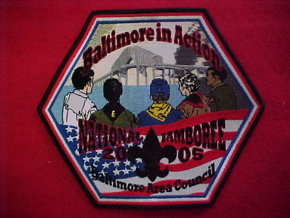 2005 NJ jacket patch, baltimore area council contigent, 6