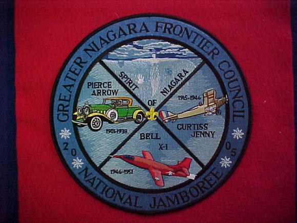 2005 NJ jacket patch, greater niagara frontier council, 8