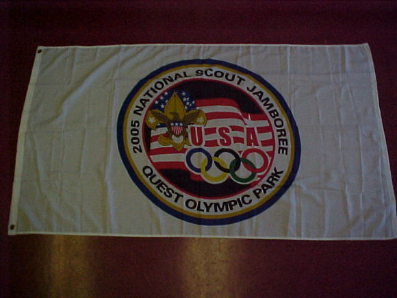 2005 NJ flag, quest olympic park, 34.5 x 60, mint