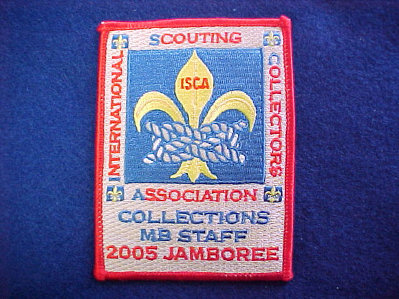 2005 NJ patch, collections merit badge staff, red bdr.