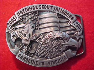 2005 NJ BELT BUCKLE, PEWTER