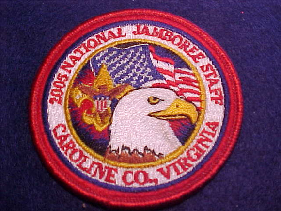 2005 NJ POCKET PATCH, STAFF, 3 ROUND, OFFICIAL
