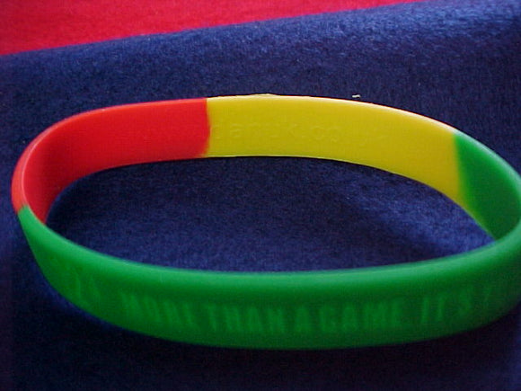 2005 NJ wristband, rubber, 
